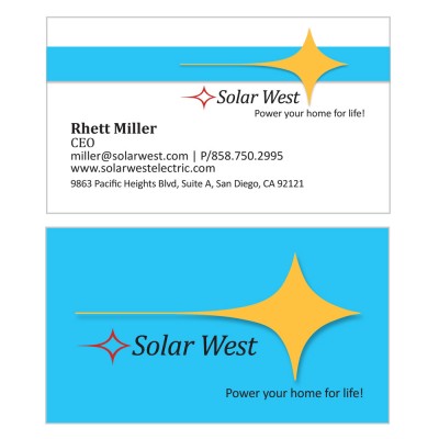 Solar West Business Cards